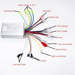 350w Electric Vehicle Controller for 36v-48v Systems