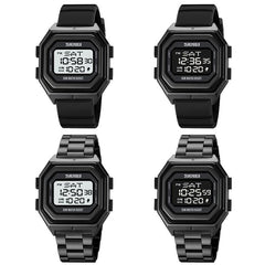 Multi-functional Outdoor Men Watch with Electronic Timing and Steel Band