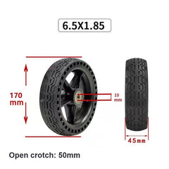 Electric Scooter Tire - 6.5x1.85 Solid Honeycomb Design