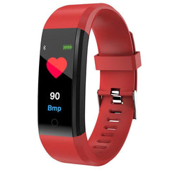Fitness Tracker With Heart Rate And Blood Pressure Monitoring - Black