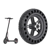 Shock-absorbing Honeycomb Tire for Xiaomi M365 Electric Scooter with 8.5 Rear Wheel - Black Hub