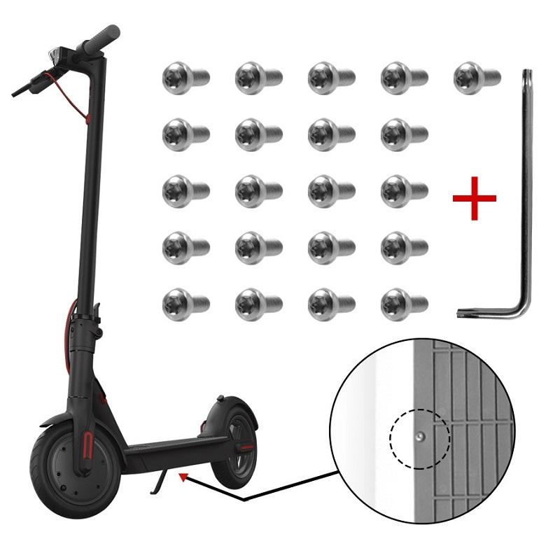 21-piece Battery Compartment Screws Set for Xiaomi Mijia M365 Pro - White