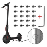 21-piece Battery Compartment Screws Set for Xiaomi Mijia M365 Pro - White