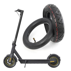 Upgrade your Ninebot Max G30 Scooter with 10x2.5 Inflatable Tire Kit - Black