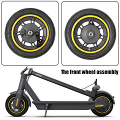 Front Wheel for Ninebot Max G30 - 10 Inch Tubeless Yellow