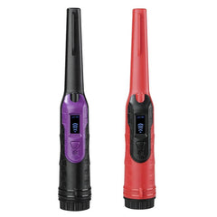 Small Handheld Metal Detector for Outdoor Treasure Hunting - Black Purple