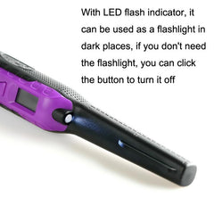 Small Handheld Metal Detector for Outdoor Treasure Hunting - Black Purple