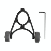 Foldable Auxiliary Wheel Bracket for Electric Scooters - Compatible with Xiaomi Ninebot and More - Black