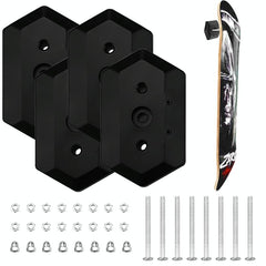 Skateboard Deck Display & Storage Stand - Wall Mount Black