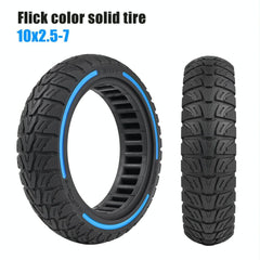 Colourful 2.5-7 Inch Honeycomb Tires for Xiaomi Scooter 4 / 4 Pro - Off-road Flick Design - Tricolor