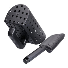 Black Metal Detector Scoop and Shovel Set for Digging