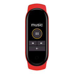 Advanced Health Tracker With Heart Rate Blood Pressure And Sleep Monitoring - Red