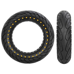 10x2.5 Inflatable Honeycomb Solid Run-flat Tire for Electric Scooter - Blue - 44Mm Slot Red