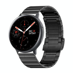Smart Wristband With Temp And Sleep Monitoring - Silver Steel