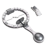 Vibe Geeks 360 Degree Smart Infinity Intelligent Hula Hoop - Gray 1 Adjustable Suction