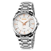 Waterproof Silver Shell Quartz Watch - Multifunctional Outdoor Fashion - Gold