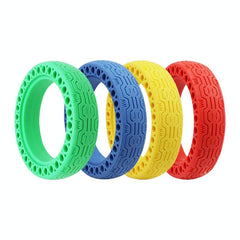 8.5 Electric Scooter Tire for Xiaomi Mijia M365 - Shock-absorbing Honeycomb Design - Red