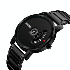 Stylish 30m Waterproof Quartz Watch with Stainless Steel Band - Silver