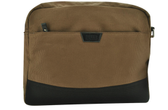 FIB Byron Canvas Laptop Messenger Bag Travel Shoulder Sling - Brown