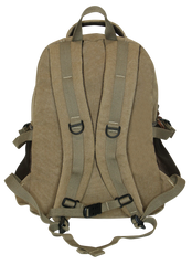 FIB Washed Canvas Backpack Bag in Khaki
