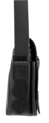 Futura Mens Laptop Messenger Sling Bag School Work Shoulder Strap - Black