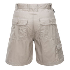 HUSKI Mens Cargo Shorts Work Casual Workwear - Bone - 4XL (112cm Waist)