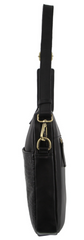 Pierre Cardin Croc-Embossed Leather Business 15" Laptop Computer Bag - Black