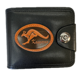 Souvenir Wallet Australia Classic Australian Kangaroo in Black