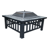 18" Square Metal Fire Pit Outdoor Heater