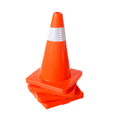 4pcs 45cm Road Traffic Cones Reflective Overlap Parking Emergency Safety Cone