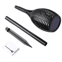 10 Pack Solar Torch Lights 96 LED Flickering Lighting Dancing Flame Garden Lamp