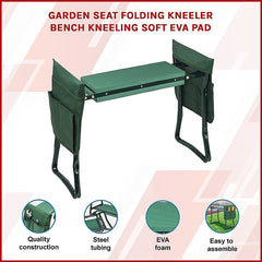 Garden Seat Folding Kneeler Bench Kneeling Soft Eva Pad