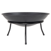 Iron Fire Bowl Traditional Log Fire Pit Outdoor Heating Camp Site Barbecue