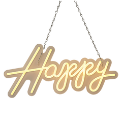 Happy Birthday Neon Sign Hanging Glowing Party Decoration