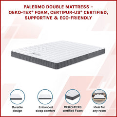 PALERMO Queen Memory Foam Mattress - OEKO-TEX & CertiPUR-US Certified