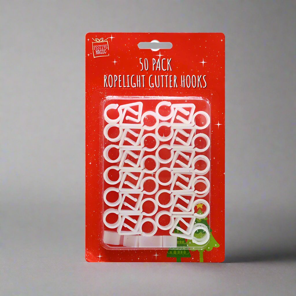 Ropelight Gutter Hooks β 50 Pack