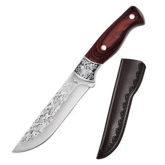 NNEOBA Forged Cleaver Kitchen Chef Knife - With Cover (2pcs)