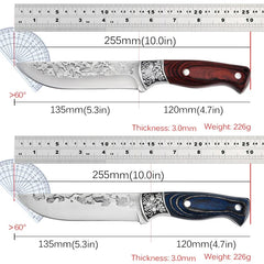 NNEOBA Forged Cleaver Kitchen Chef Knife - With Cover (2pcs)