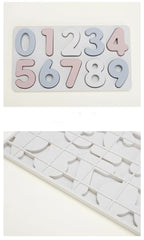 Colorful Silicone Early Learning Number Puzzle Board for Kids β Food-Grade Silicone, Safe and Durable, Montessori Educational Toy