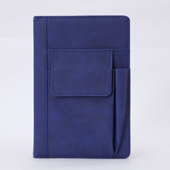 Blue A5 Multi-Functional PU Leather Notebook with Pockets – Office Planner and Journal