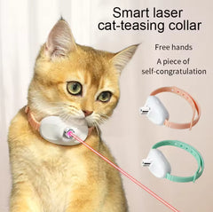 3 Pcs Green Smart Laser Pointer Collar for Cats ‰ÛÒ Automatic Interactive Toy with Two Play Modes