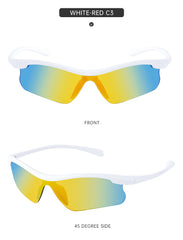 2 pcs Sports Cycling Windproof Sunglasses - UV Protection, Lightweight, Anti-Glare Design