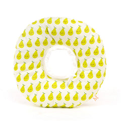 2 pcs Green Pear Soft Pet Recovery Collar - Comfortable Anti-Lick Cone for Cats & Dogs Size S