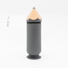 Grey Creative Silicone Pencil Case - High-Value Stationery - Large Capacity Desk Organizer