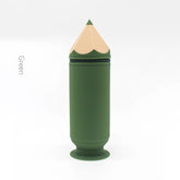 Green Creative Silicone Pencil Case - High-Value Stationery - Large Capacity Desk Organizer
