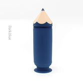 Dark Blue Creative Silicone Pencil Case - High-Value Stationery - Large Capacity Desk Organizer