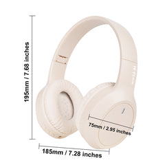 Khaki Over-Ear Wireless Headphones - Immersive Sound, 360° Surround Sound