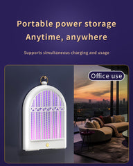 Black (Plug-in) USB Mosquito Killer Lamp - Electric Bug Zapper, Wall-Mounted/Standing, Silent