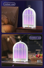Black (Plug-in) USB Mosquito Killer Lamp - Electric Bug Zapper, Wall-Mounted/Standing, Silent