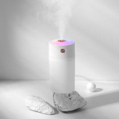 White 300ml USB Air Humidifier - Quiet Mini Humidifier for Bedroom, Office, Car